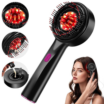 2-in-1 Electric Hair Oil Applicator & Scalp Massager for Hair Growth – Waterproof IPX7 Oil Dispenser